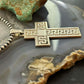 Sterling Silver Overlay Unisex Decorated Cross Pendant