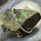 Sterling Silver 3mm Navajo Pearl Beads 7.5" Toggle Clasp Bracelet For Women