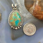 Monica Silversmith Native American Sterling Silver Turquoise Unisex Pendant