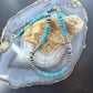 Sterling Silver Southwestern Style Blue Turquoise Beads & Starling Beads 18" Necklace For Women