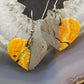 Sterling Silver Heart Shape Bumblebee Jasper Slab Dangle Earrings For Women #3