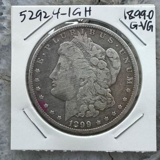 1899-O US 90% Morgan Silver Dollar G-VG #52924-1GH