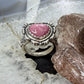 Carolyn Pollack Sterling Silver Rhodonite Decorated Heart Ring For Women