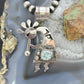 Alonzo Mariano Native American Sterling Silver w/Turquoise Kokopelli Pendant #1