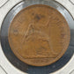 1962 Great Britain One British 1 Penny Queen Elizabeth II Bronze Collectible