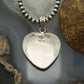 Sterling Silver Southwestern Style Cotton Candy Heart Pendant For Women #5
