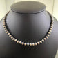 Navajo Pearl Beads 6 mm Sterling Silver Necklace Length 16" For Women