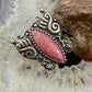 Carolyn Pollack Southwestern Style Sterling Silver Pink Rhodonite Butterfly Ring For Women