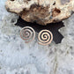 Native American Sterling Silver Swirl Circle of Life Stud Earrings For Women