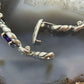 Carolyn Pollack Sterling Silver 6 Faceted Amethyst Link Bracelet For Women