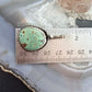 Vintage Sterling Silver Native American Green Turquoise Shepherd Hook Pendant