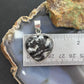 Sterling Silver Southwestern Style White Buffalo Heart Pendant For Women