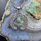 Sterling Silver Southwestern Style Teardrop Turquoise Decorated Unisex Naja Pendant