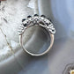 Carolyn Pollack Sterling Silver 5 Small Oval Onyx Decorated Ring For Women