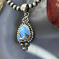 Sterling Silver Southwestern Style Golden Hill Turquoise Decorated Pendant For Women