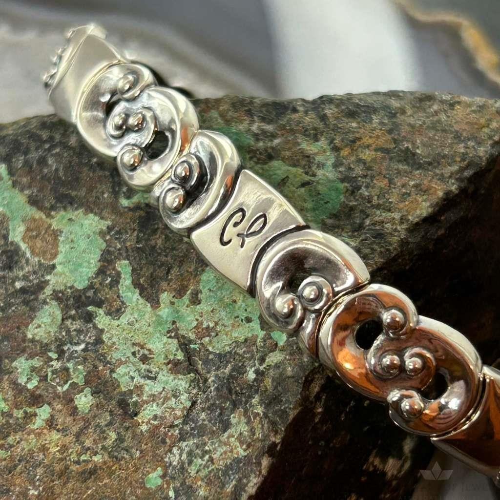 Carolyn Pollack Sterling Silver Swirl Stretch Bracelet For Women