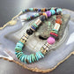 Tommy & Rosita Singer Sterling Turquoise & Multistone Beads 21" Necklace #1