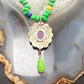 Carolyn Pollack Sterling Silver Multi Stone 21" Necklace w/Pendant For Women