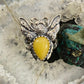 Carolyn Pollack Southwestern Style Sterling Silver Yellow Jasper Bee Ring For Women, Variety of Sizes