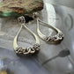 Carolyn Pollack Sterling Silver Decorated Hoop Post Earrings For Women