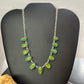Sterling Silver Southwestern Style Teardrop & Oval Sonora Gold Turquoise 20" Necklace For Women