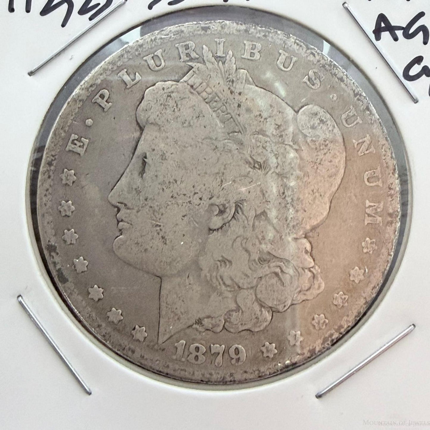 US 1879 90% Morgan Silver Dollar AG-G #112525-33GH
