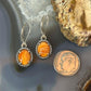 Carolyn Pollack Sterling Silver Spiny Oyster/Picture Jasper Double Sided Dangle Earrings