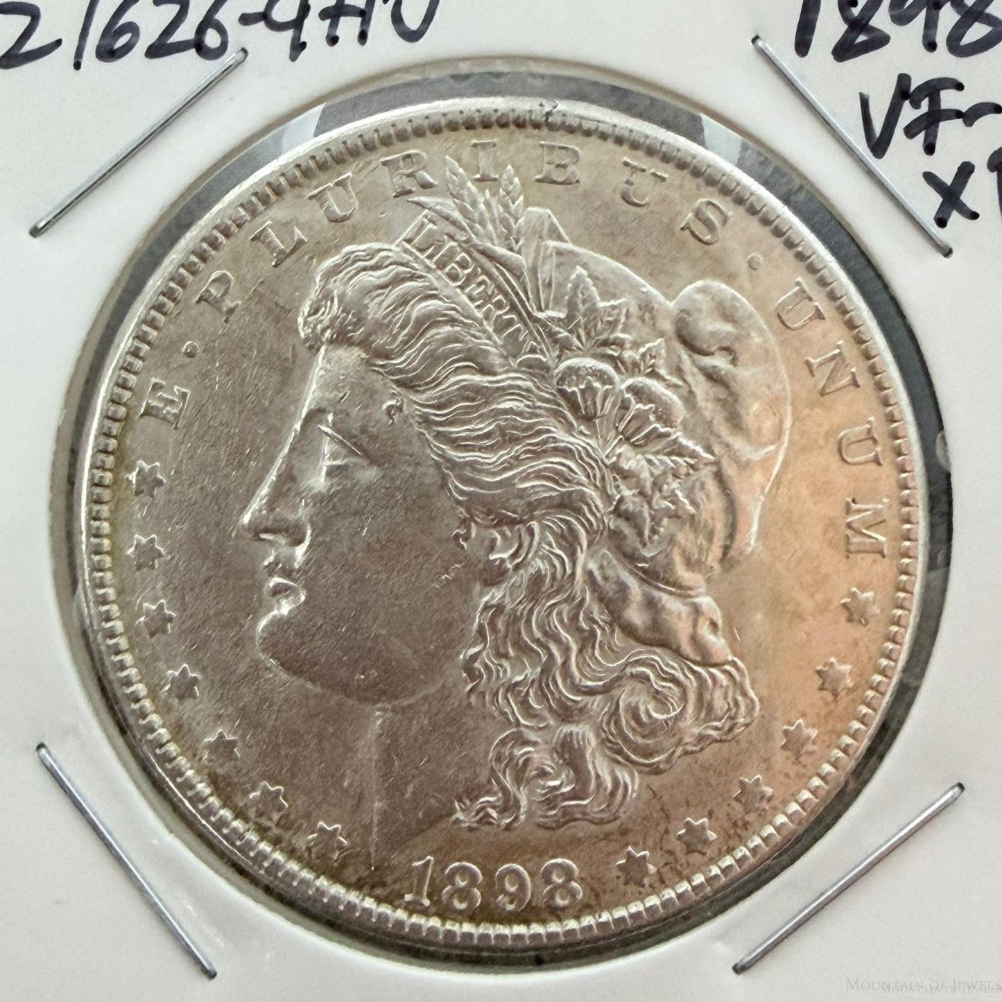 1898 US 90% Morgan Silver Dollar VF-XF #21626-9HO
