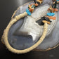 Vintage Sterling Silver Various Carved Fetish 36" Necklace For Women