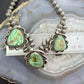 Native American Sterling Silver Royston Turquoise Decorated 14" Necklace For Women