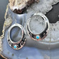 Tommy & Rosita Singer Sterling Silver Turquoise Dot Hoop Dangle Earrings For Women #3