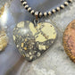 Stainless Steel Heart Shape Maligano Jasper Pendant For Women #101