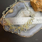 Carolyn Pollack Sterling Silver & Brass Swirl Decorated 15" Necklace For Women