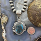 Sterling Silver Southwestern Style Oval Turquoise Decorated Pendant For Women