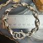 Sterling Silver Swirl Link Fashion 9" Bracelet/Anklet For Women