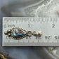 Sterling Silver Southwestern Style Teardrop Golden Hill Turquoise Pendant For Women