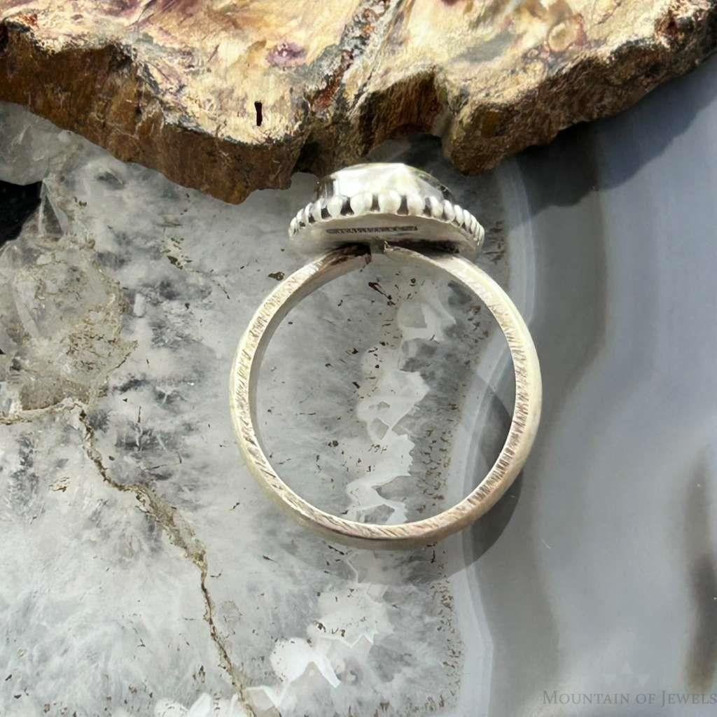 Sterling Silver Southwestern Style Sonora Gold Turquoise Adjustable Ring For Women #4
