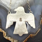 Sterling Southwestern Style Kingman Turquoise Thunderbird Pendant Necklace #4
