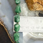 Vintage Sterling Silver  Knobby Shaped Aventurine Beaded Strung 22" Necklace For Women