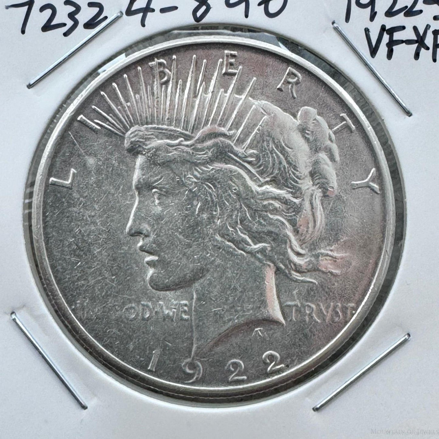 1922-S 90% US Peace Silver Dollar VF-XF #72324-8GO