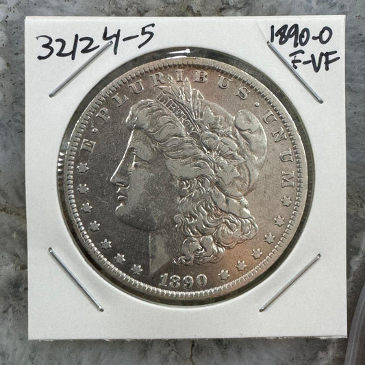 1890-O US Morgan Silver Dollar F-VF #32124-5GO