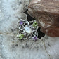 Carolyn Pollack Sterling Silver Multi Gemstone Fancy Decorated Ring For Women