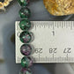 Sterling Silver 8mm Ruby Zoisite Beads 18" Necklace For Women