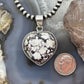 Sterling Silver Southwestern Style Wild Horse Heart Pendant For Women