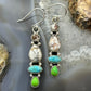 Sterling Silver Southwestern Style Multistone Dangle Earrings For Women #11