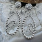 Carolyn Pollack Sterling Silver Swirly Rope Dangle Earrings For Women