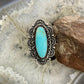 Carolyn Pollack Sterling Silver Marquise Turquoise Decorated Ring Size 6 & 6.5 For Women