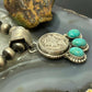 Genuine 1944 90% Silver Mercury Dime Coin Mohave Turquoise Unisex Pendant
