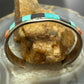 Vintage Earl Bowekaty Zuni Native American Silver Inlay Bracelet For Women