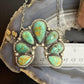 Sterling Silver Southwestern Style Royston Turquoise Naja 24" Necklace For Women